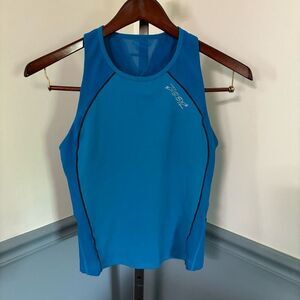 Zoot Half Zip Sleeveless Athletic Performance Style Tank Top Size Large